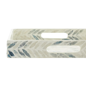 Plateau de service sans danger pour le contact alimentaire, motif floral, nacre, incrustation décorative, écologique, de qualité commerciale, vadrouille Vietnam - Product Image 5