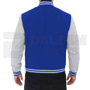 Vente en gros de blousons aviateur universitaire de haute qualité pour hommes vêtements d'hiver décontractés corps en laine vestes Letterman de bonne qualité High Street - Product Image 2