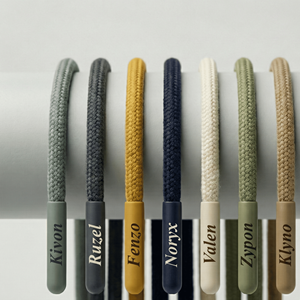 Custom Logo Eco-Friendly 100% Cotton Flat <b>Drawstring</b> Cords Aglets | OEM/ODM for Hoodies Joggers <b>Bags</b> | Printed Woven Branding - Product Image 5