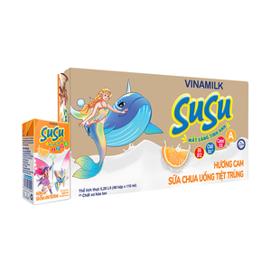 Vinamilk Susu IQ 110ml Yaourt à boire ambiant pour enfants saveur d'orange liquide GMP HALAL ISO HACPP certifié 48 boîtes par carton - Product Image 5