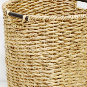 Panier de rangement tissé à la main en jacinthe d'eau écologique moderne artisanat du Vietnam pour la décoration intérieure chambre d'accessoires d'emballage alimentaire - Product Image 6
