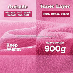 2025 invierno hombres peso pesado personalizado Vintage ácido lavado Sudadera con capucha 400 GSM dobladillo crudo - Product Image 6