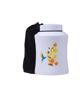 Urnes de l'arbre de vie pour les cendres humaines-Urnes de crémation pour adultes pour les funérailles, l'inhumation ou la maison (160 pouces cubes blanc (colibri)) - Product Image 1