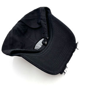 Venta al por mayor de gorras deportivas de 6 paneles algodón desestructurado vintage logotipo bordado personalizado gorra de béisbol lavado sombreros de papá desgastados - Product Image 6