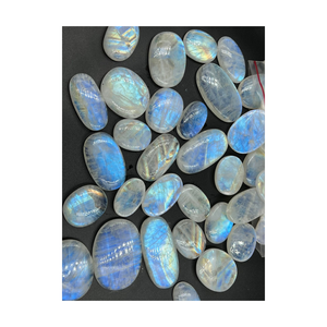 พลอยมูนสโตนสีไฟสีรุ้งธรรมชาติสำหรับทำเครื่องประดับรูปทรงผสมขนาด20ถึง35มม. - Product Image 6