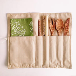 Juego de cubiertos de cocina natural de utensilios de camping de madera de coco precio al por mayor utensilios de coco - Product Image 2