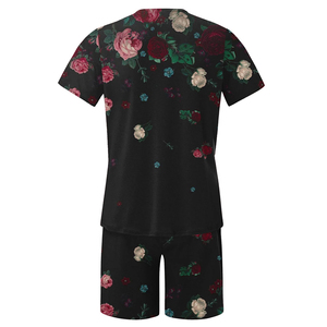 High Street nouveau Design été Shorts ensemble pour hommes col rond manches courtes à la mode bonne qualité grande taille respirant - Product Image 2