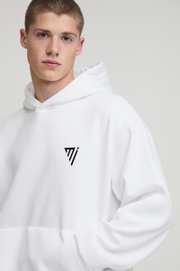 Sweat à capuche oversize en molleton 100% coton pour homme, streetwear avec logo personnalisé, impression en relief de haute qualité - Product Image 3