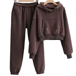 Chándal acampanado lavado con ácido de alta calidad para hombre, conjunto de pantalones de chándal con capucha y bordado personalizado desteñido por el sol de talla grande para invierno - Product Image 6