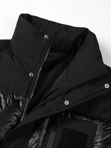 Veste matelassée légère pour homme à fermeture éclair, très vendue, veste à bulles personnalisée avec col montant - Product Image 3