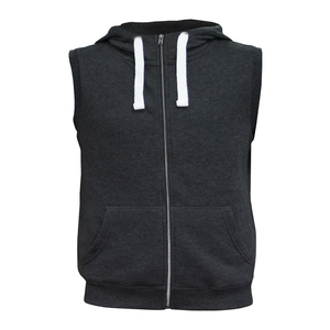 Vente en gros Sweat à capuche sans manches en polaire chaud pour hommes Pull à capuche décontracté Personnalisable Logo Design - Product Image 3