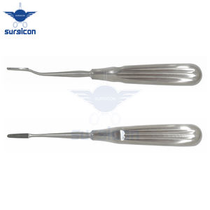 Haute qualité en acier inoxydable rongeur molaire râpe élévateur à dents manuel droit incurvé extraction des dents lève-racine pour vétérinaire - Product Image 6