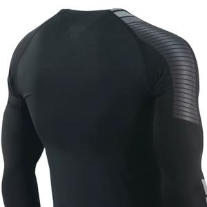 Logo personnalisé MMA Rash Guard pour hommes vêtements de protection solaire hommes vêtements de compression personnalisé spandex/polyester Rush Guard - Product Image 2