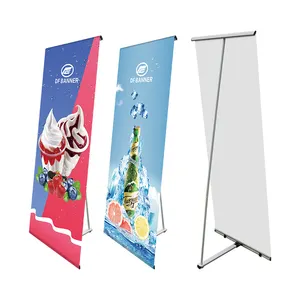 Portable Retractable Stand Banner Custom Printing L Banner Display Banner Stand L Type