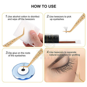 Catégorie de Produits Vente en gros Pince à cils en acier inoxydable Outil pour faux cils Extension Volume Lash - Product Image 5