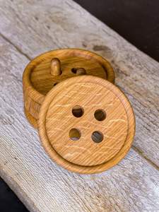 REGALOS STURDY MORDEN MULTI POASTERS DE MADERA Funcional Hecho a mano Bebida artesanal Posavasos de bambú Juego de 6 paquetes con soporte - Product Image 2