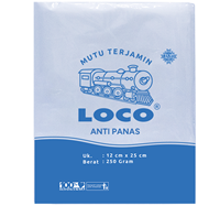 Sac en PE résistant à la chaleur LOCO 12x25cm, qualité alimentaire, usage en supermarché, robuste, sûr, maintient la fraîcheur