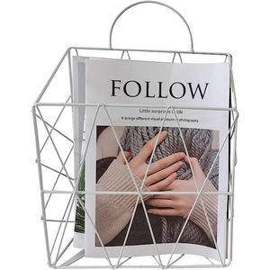 Organizador de Revistas de Metal con Diseño de Alambre, Soporte para Libros y Periódicos de Escritorio para Oficina y Escuela, Acabado Negro - Product Image 5