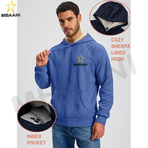 <b>Men's</b> Sweatshirt <b>Sherpa</b> Fleece Lined Warm Thermal Winter Workwear <b>Men's</b> Windproof Heavyweight <b>Hoodie</b> Pullover. - Product Image 3