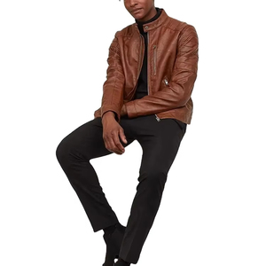 Nouvelle saison d'hiver vestes en cuir personnalisées 100% peau de mouton/hommes peau de vache haute qualité Original 100% veste en cuir véritable - Product Image 6
