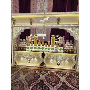 Comptoir de mariage Everlasting Bliss Table de présentation de buffet en acier inoxydable élégant pour banquets, réceptions, fêtes, événements de restauration - Product Image 1