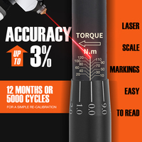 Clé dynamométrique à cliquet métrique 3/8'' OEM 10-120 Nm 72 dents en acier allié noir de qualité industrielle