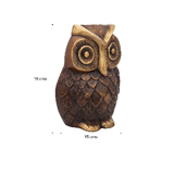 Estatuilla de escultura de búho de latón hecha a mano, pieza de exhibición religiosa pulida de 1,4 kg para el hogar, la Oficina, la decoración de la habitación, colección de regalos - Product Image 2