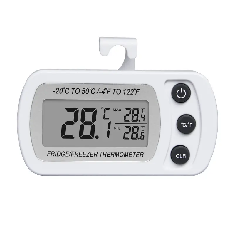YK-1 Accurate Large LCD Waterproof Digital Refrigerator Thermometer Magnetic Freezer Room Thermometers