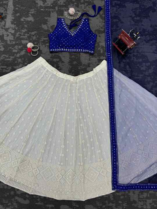 Modern Designed Indian Lehengha Choli Elegant Lace Modest Style 3D Wholesale Prices Wedding Party Wear Direct Exported India