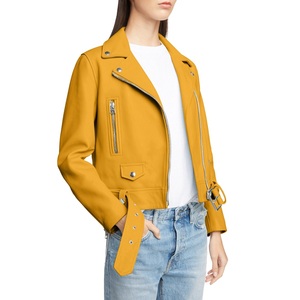Chaquetas de Cuero Genuino Nuevas para Mujer - Prendas Exteriores de Cuero Real Suaves, Duraderas y Elegantes - Chaqueta de Cuero Personalizada para Mujer - Product Image 3