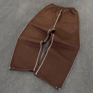 Pantalones Deportivos Personalizados para Hombre, Estampado de Rayas, Estilo Holgado, Pantalones Deportivos Casuales de Felpa 100% Algodón para Unisex - Product Image 6