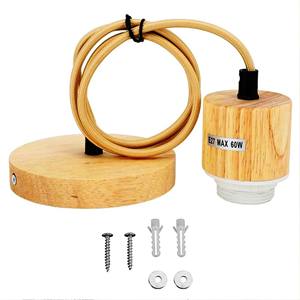 Lámpara de mesa de madera PRODUCTO VENTA CALIENTE Lámpara de mesa de madera ARTESANÍA - Product Image 1