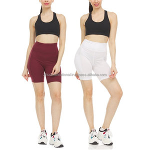 Pantalones cortos elásticos de Yoga para motorista, Shorts de compresión activa, Control de barriga, 100%, venta al por mayor, servicio OEM - Product Image 3
