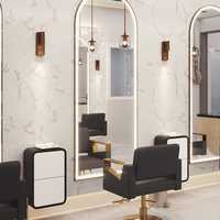Étagère de présentation LED, Meuble d'extérieur, Vitrine en verre, Panneau mural en MDF, Étagère de présentation, Vitrine en verre, Meuble de maquillage