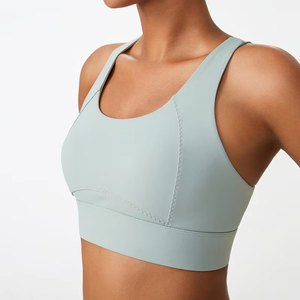 Haute soutien Fitness Yoga soutien-gorge séchage rapide respirant Gym Yoga porter antichoc Push up course sport soutien-gorge pour les femmes - Product Image 3