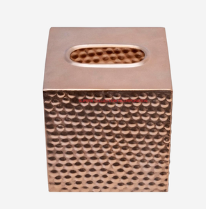 Modern Copper Metal Finish <b>Hammered</b> Tissue Box Creative Napkin <b>Holder</b> Bathroom Tissue Organizer Decorative Square <b>Holder</b> on Sale - Product Image 1