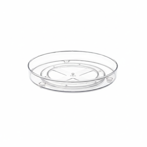 Plateau tournant transparent Lazy Susan, plateau de rangement rotatif à 360 degrés pour la cuisine, en plastique PET - Product Image 2