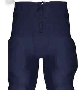 Ensemble d'uniformes de football américain personnalisé noir avec numéro vert fluo sur le maillot et le pantalon, équipement de protection, tenue d'équipe, vêtements de sport - Product Image 6