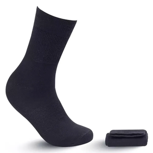Chaussettes souples en vrac pour hommes Chaussettes respirantes à motif solide de haute qualité pour hommes - Product Image 4