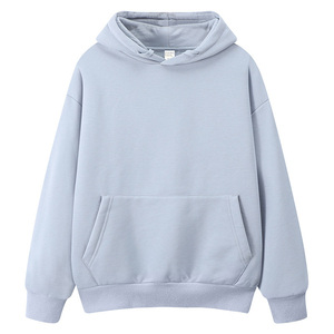 Best Sale High Quality Cotton French Terry Drop Shoulders Oversized Pullover <b>Hoodies</b> <b>Plain</b> Unisex Custom <b>Hoodies</b> - Product Image 1