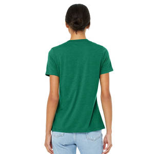 Camiseta Bella Canvas Triblend para Mujer, Cuello Redondo, Estampado Gráfico, Mezcla de Algodón, Color Gris - Product Image 6