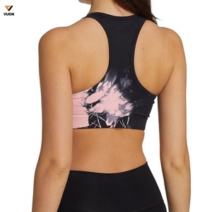 Chaleco de Yoga de malla para entrenamiento con logotipo personalizado para mujer, camiseta sin mangas con cuello en U en forma de I y Sujetador deportivo de talla grande para deporte de gimnasio - Product Image 3