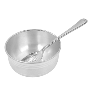 Bol et cuillère en acier inoxydable artisanat ensemble de cuillères le plus vendu dernières pièces bol à soupe en acier - Product Image 1