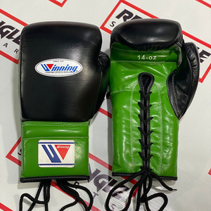 Fabricant d'équipements de boxe Winning Boxing Lace Up Boxing OEM Gants de boxe professionnels en cuir de haute qualité - Product Image 1