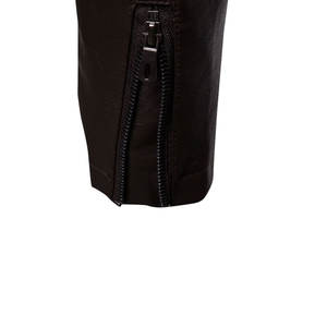 Blouson de moto en cuir polyester de qualité supérieure, col à capuche, poches, matériau authentique, prix bas, toile pour veste d'hiver pour homme - Product Image 5