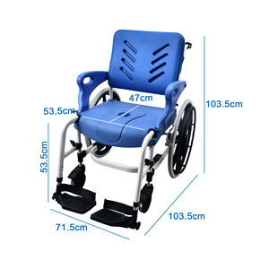 Fauteuil roulant pliable pour soins à domicile et soins infirmiers hospitaliers, fauteuil roulant de réadaptation en aluminium léger, approvisionnement en vrac OEM ODM - Product Image 2