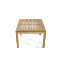 Ensemble de table à manger commerciale en bois massif de luxe au design moderne avec 4 chaises empilables pour salle de sport, extérieur, cuisine, hôtels