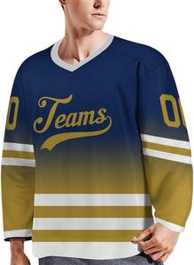 Camisetas de hockey sobre hielo personalizadas OEM al por mayor Elite Edition sublimación Pro Fit tela duradera de secado rápido que absorbe la humedad ropa de equipo - Product Image 5