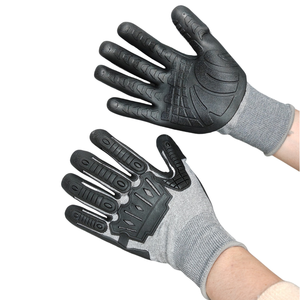 Gants de sécurité personnalisés en cuir TPR avec écran tactile respirants et durables sans silicone à usage automobile industriel - Product Image 1