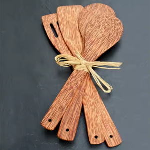 Colección de cuchara de madera de coco personalizada, utensilios de cocina ecológicos hechos a mano para mesa de comedor y regalo, juegos de utensilios de cocina artesanales - Product Image 5